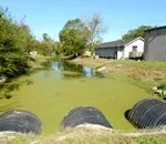 polymer coating drainage structure