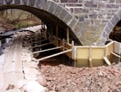 stone arch bridge rehabilitation steel structural plate arches