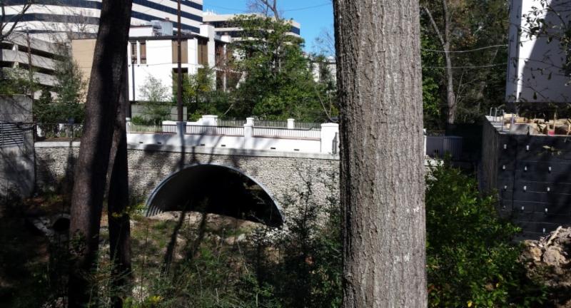 Audubon hollow galvanized steel flexible buried bridge