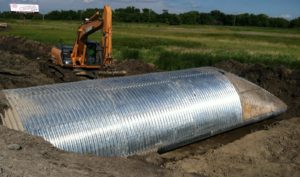 corrugated steel structural plate pipe