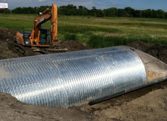 corrugated steel structural plate pipe