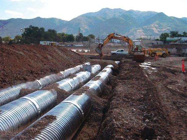 zinc corrugated metal pipe