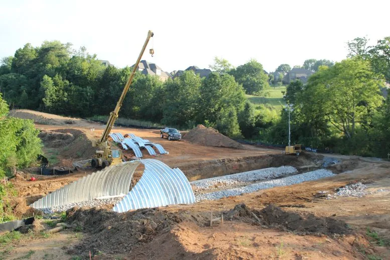 deep corrugated buried bridge