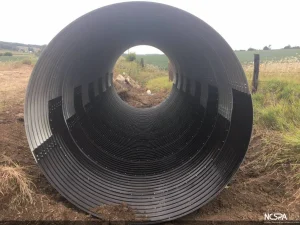 polymer coated steel pipe zebra pipe corrugated steel pipe arch