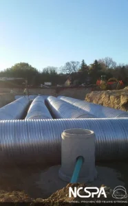 Stormwater Management Solutions, Underground Corrugated Metal Detention System