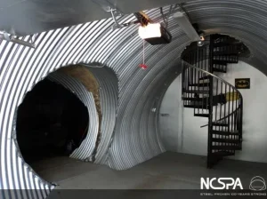Enclosed parking garage corrugated steel pipe corrugated steel pipe special application corrugated steel pipe garage
