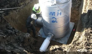 arched CSP arched csp detention spiral rib storm drain corrugated steel manholes