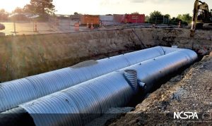 underground stormwater detention system  stormwater storage fabricated slotted drain 