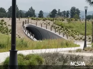 underpass structure pedestrian path buried bridge