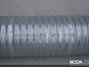 grain aeration corrugated steel aeration system perforated pipe grain storage