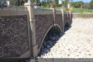 buried bridge water drainage