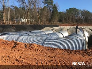 underground detention stormdrainage pipe stormwater drain