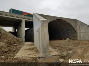 bridge replacement deep corrugated galvanized steel buried bridge