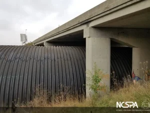 bridge replacement deep corrugated galvanized steel buried bridge