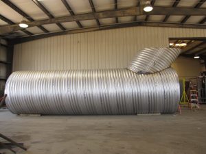 corrugated steel pipe tornado shelter