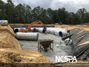 underground detention basin Storm water runoff