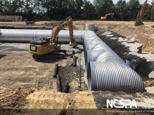storm water detention aluminized csp alt2 pipe