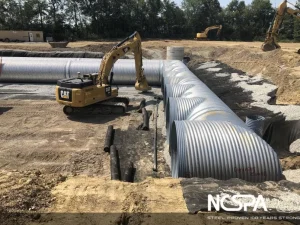 storm water detention aluminized csp alt2 pipe