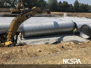 storm water detention aluminized csp alt2 pipe