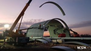 deep corrugated steel bridge