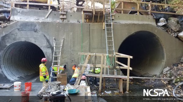 culvert rehabilitation twin metal culverts