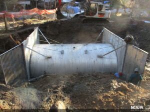 structural steel plate arch fish passage