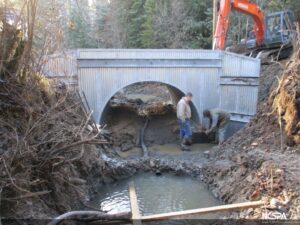 structural steel plate arch fish passage