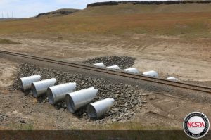 excessive storm water transportation rail system