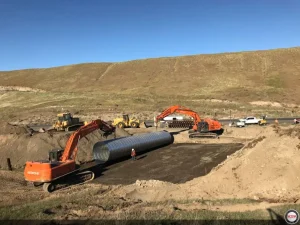 excessive storm water transportation rail system