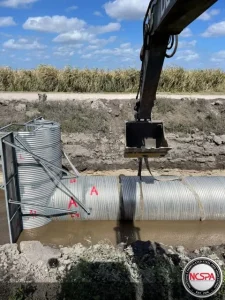 Water control structure installed within a Florida agricultural canal system.