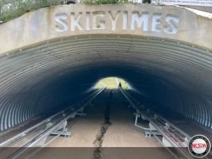 ski slope tunnel structural plate tunnel