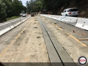 slotted drain pipe highway improvement