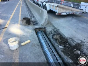 slotted drain pipe highway improvement