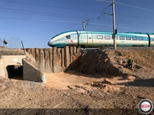 high speed rail line culvert corrugated steel plate culvert