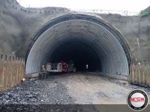 Zonguldak Highway Tunnel steel underpass