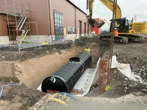 rain harvesting retention system