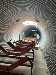 quarry conveyor tunnel Chalfont Quarry Expansion