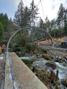 Holland Creek buried steel bridge