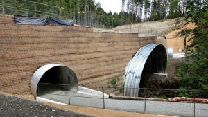 Holland Creek buried steel bridge